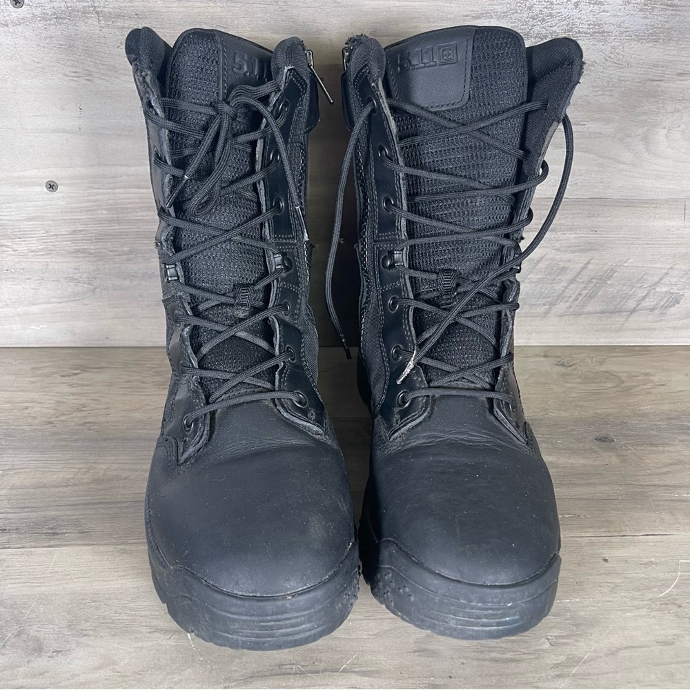 5.11 Tactical Mens 11 Black Lace Up Combat Boots Gorpcore Moto Biker Grunge - Picture 10 of 15